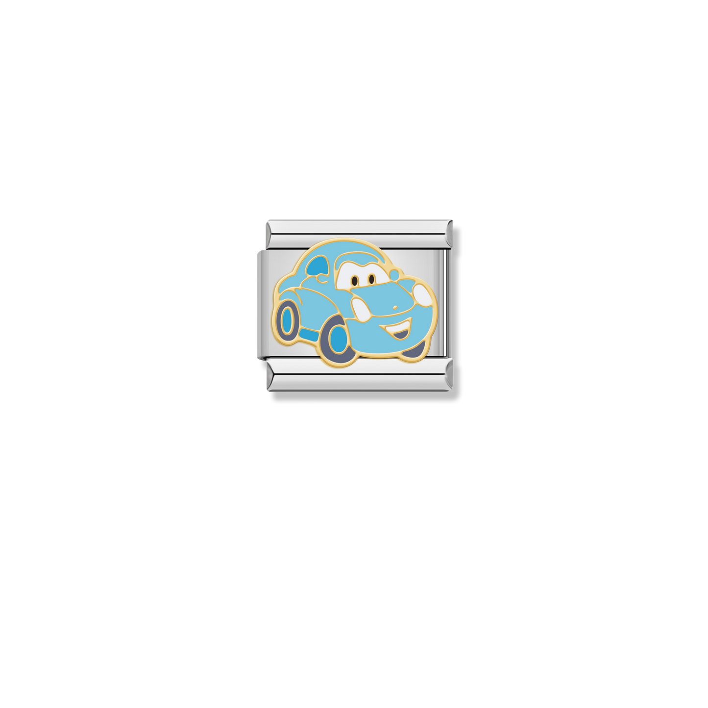 Blue Race Car - Silver Charm