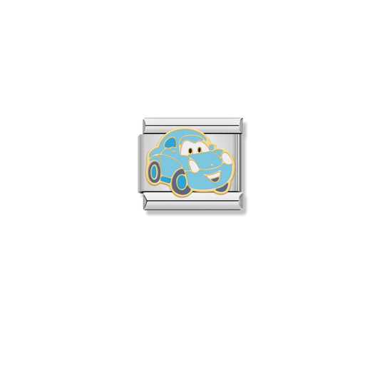 Blue Race Car - Silver Charm