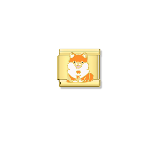Shiba Inu Dog - Gold Charm