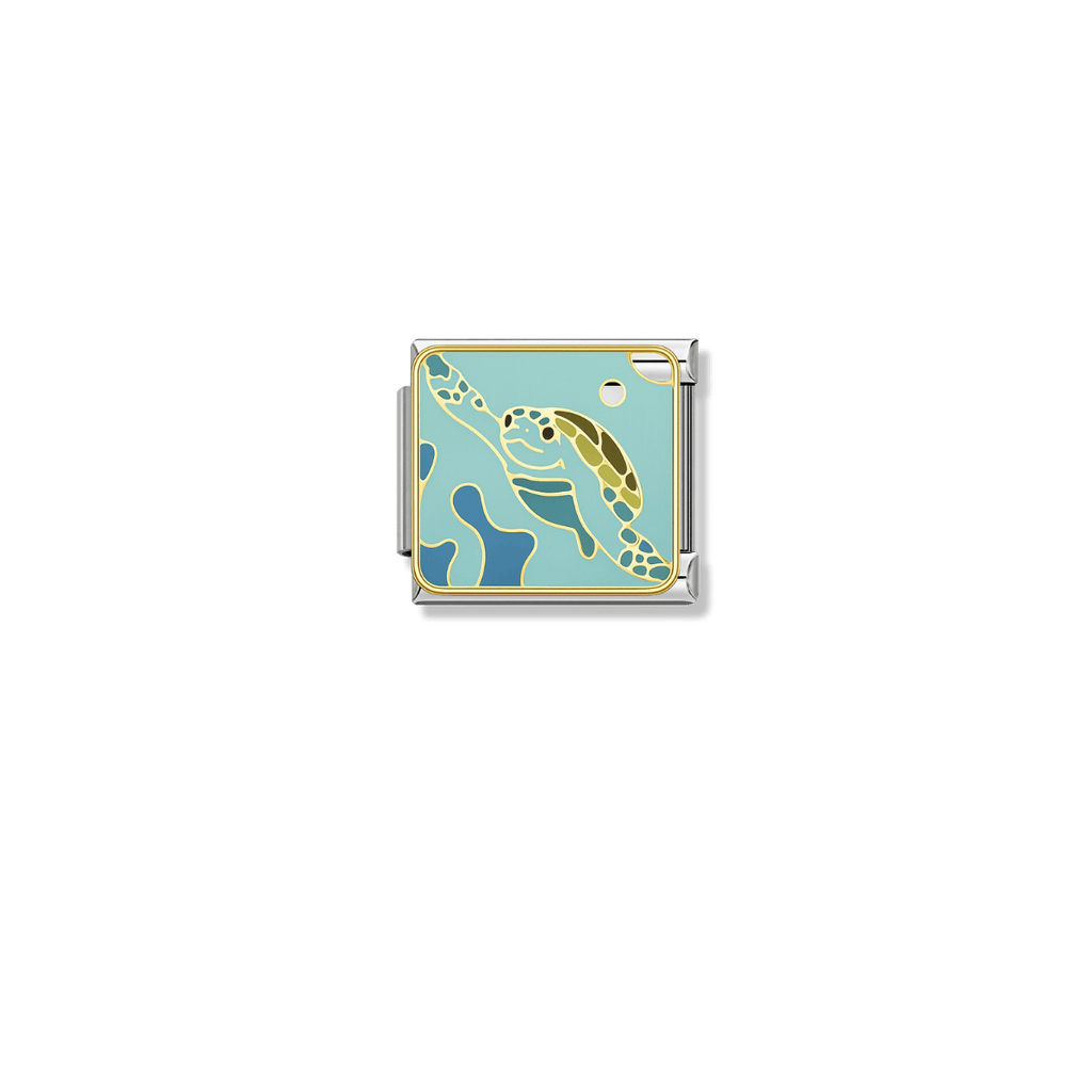 Deep Sea Turtle – Silver Italian Charm