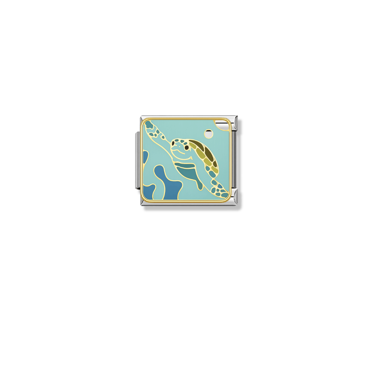 Deep Sea Turtle – Silver Italian Charm