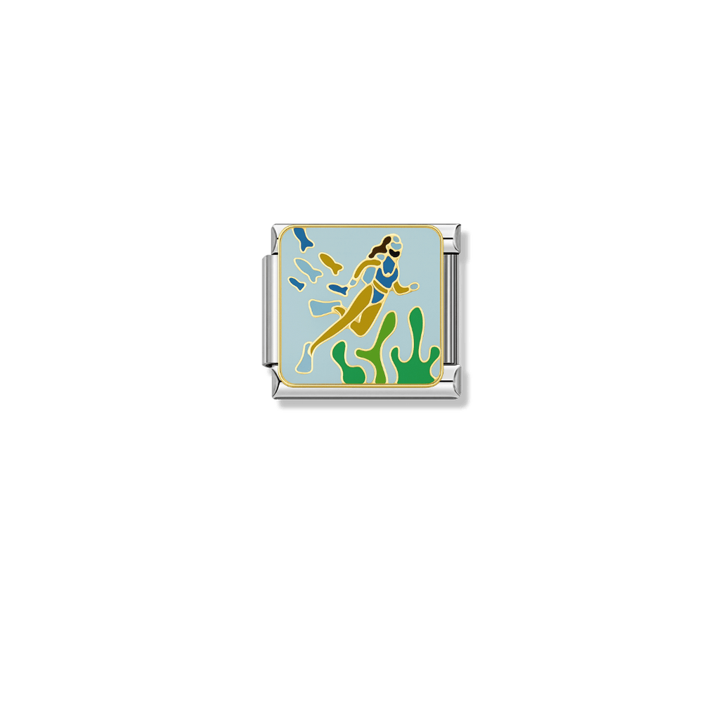 Dive Into Ocean – Silver Italian Charm