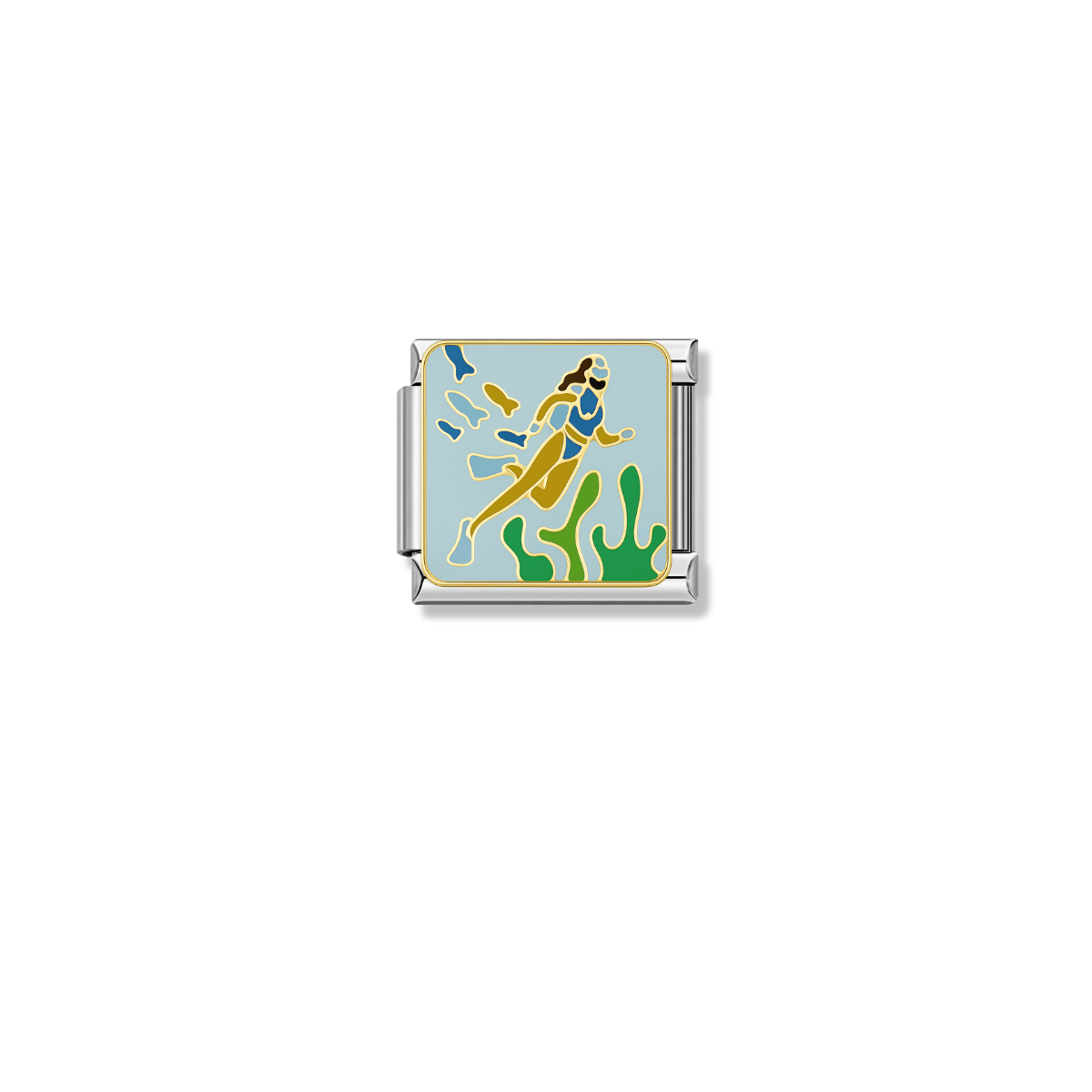 Dive Into Ocean – Silver Italian Charm