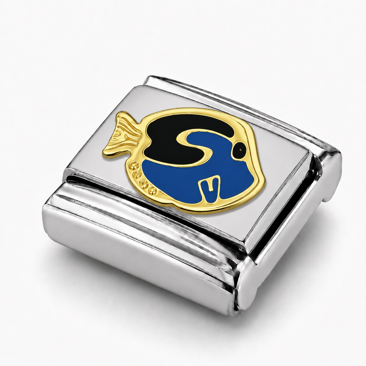 Dory – silver Italian couple charm close-up view