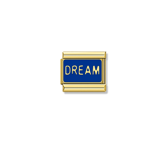 Dream – gold Italian charm by Italycharm