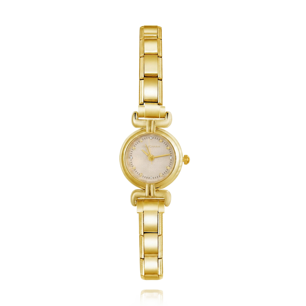 Duet Élégance – Champagne Dial Gold Women's Watch | Italycharm – Italian charm watch by Italycharm
