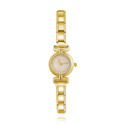 Duet Élégance – Champagne Dial Gold Women's Watch | Italycharm – Italian charm watch by Italycharm