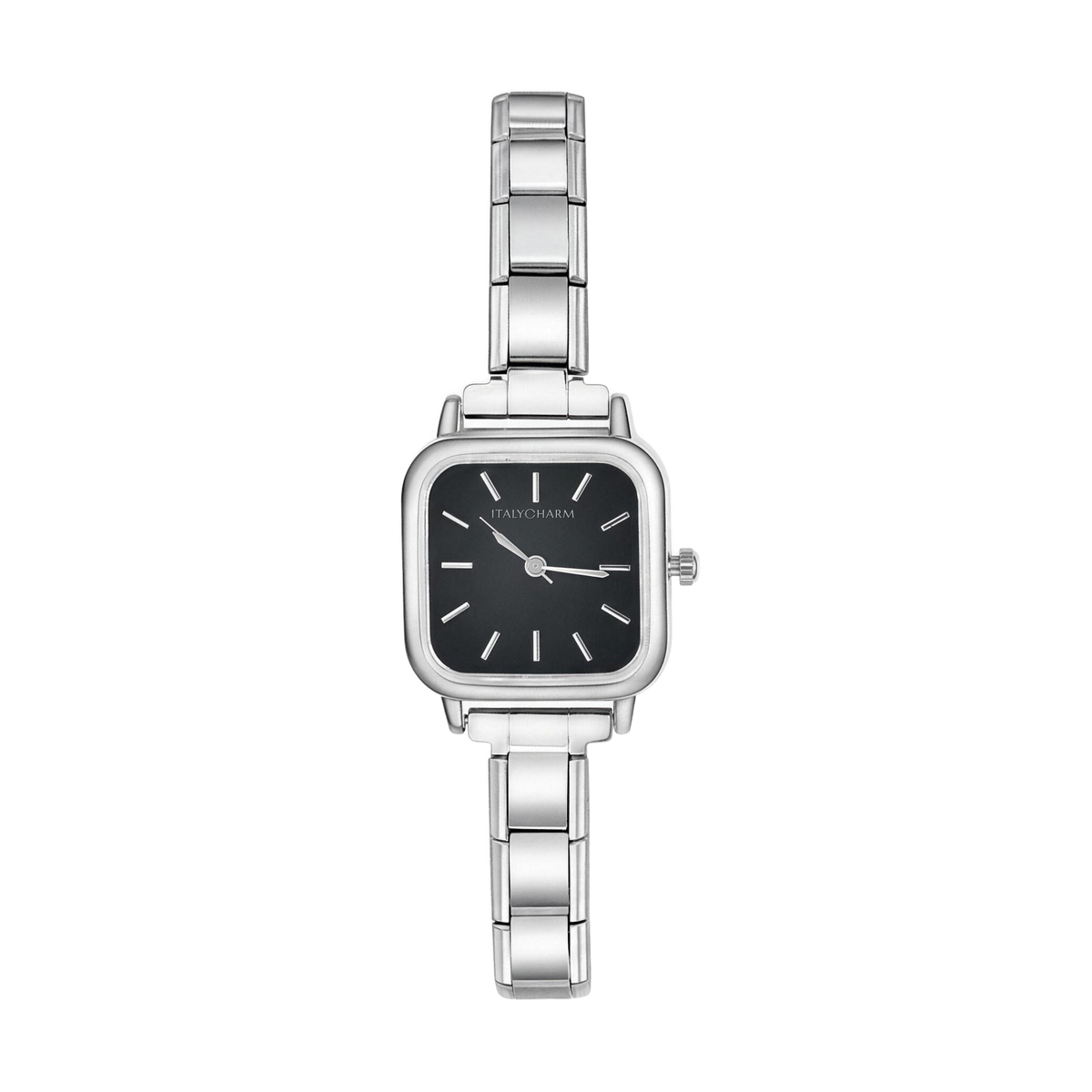 Elara Square – Black Dial | Italycharm Women's Watch – Italian charm watch by Italycharm