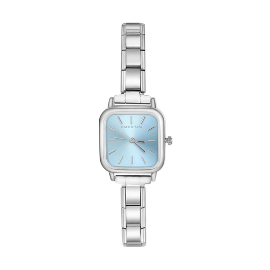 Elara Square – Sky Mist | Italycharm Women's Watch – Italian charm watch by Italycharm