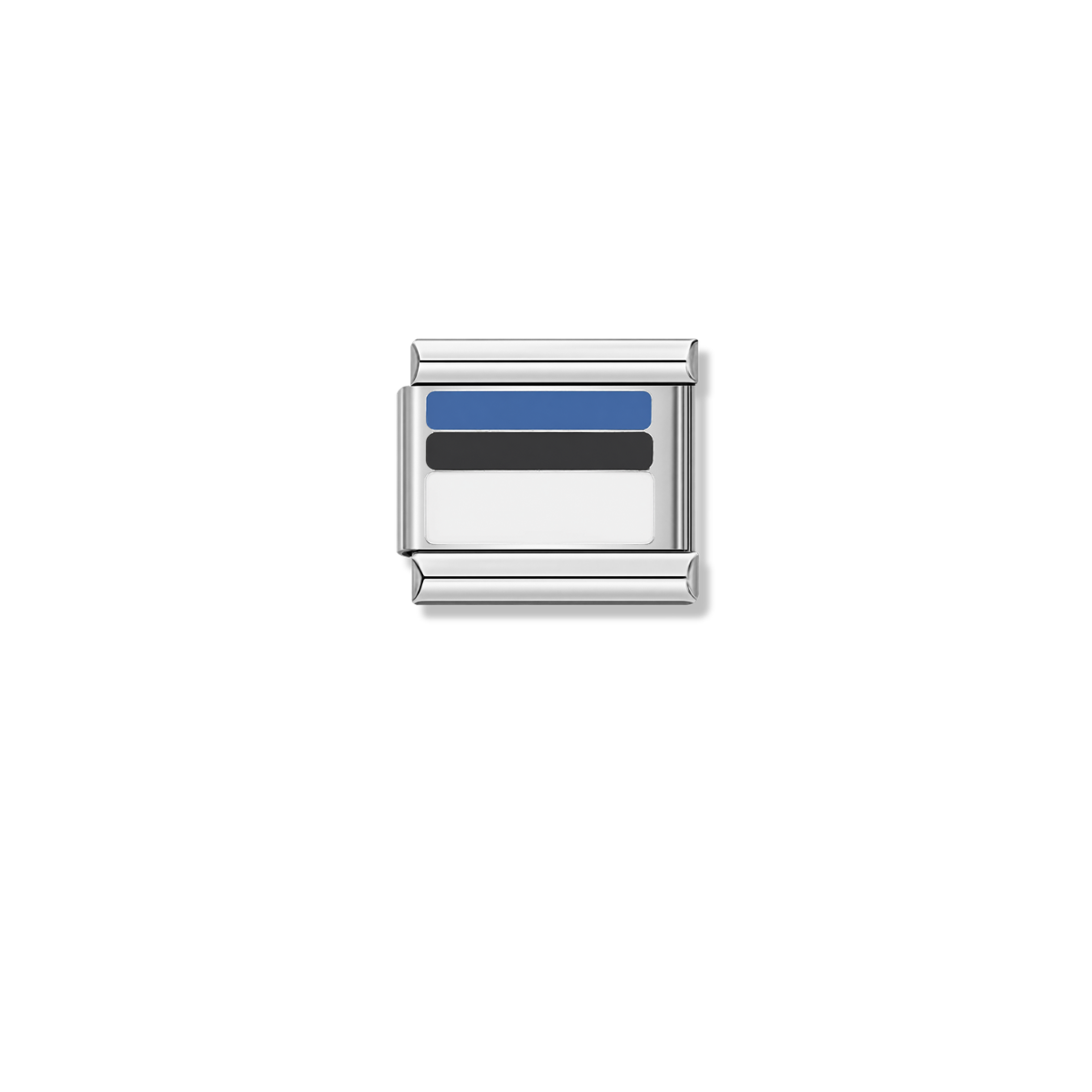Estonia Flag – silver Italian charm by Italycharm