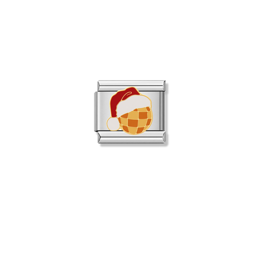 Festive Hat – silver Italian charm by Italycharm
