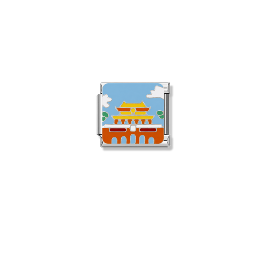 Forbidden City – silver Italian charm by Italycharm
