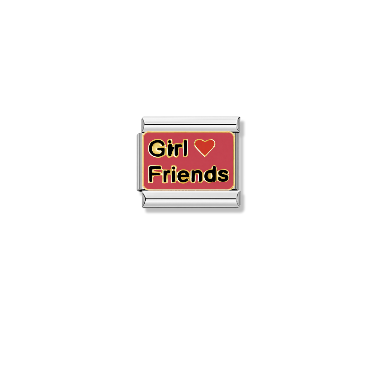 Girl Friends – silver Italian charm by Italycharm