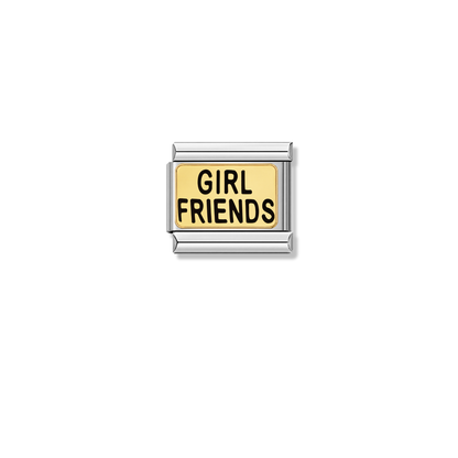 GIRL FRIENDS – silver Italian charm by Italycharm