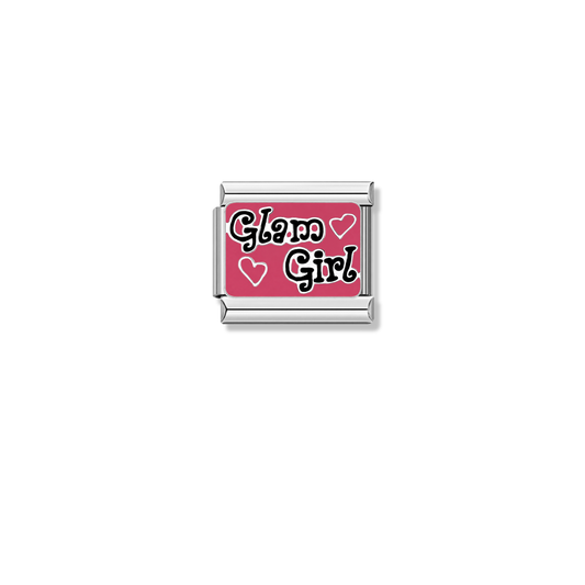 Glam Girl – silver Italian charm by Italycharm