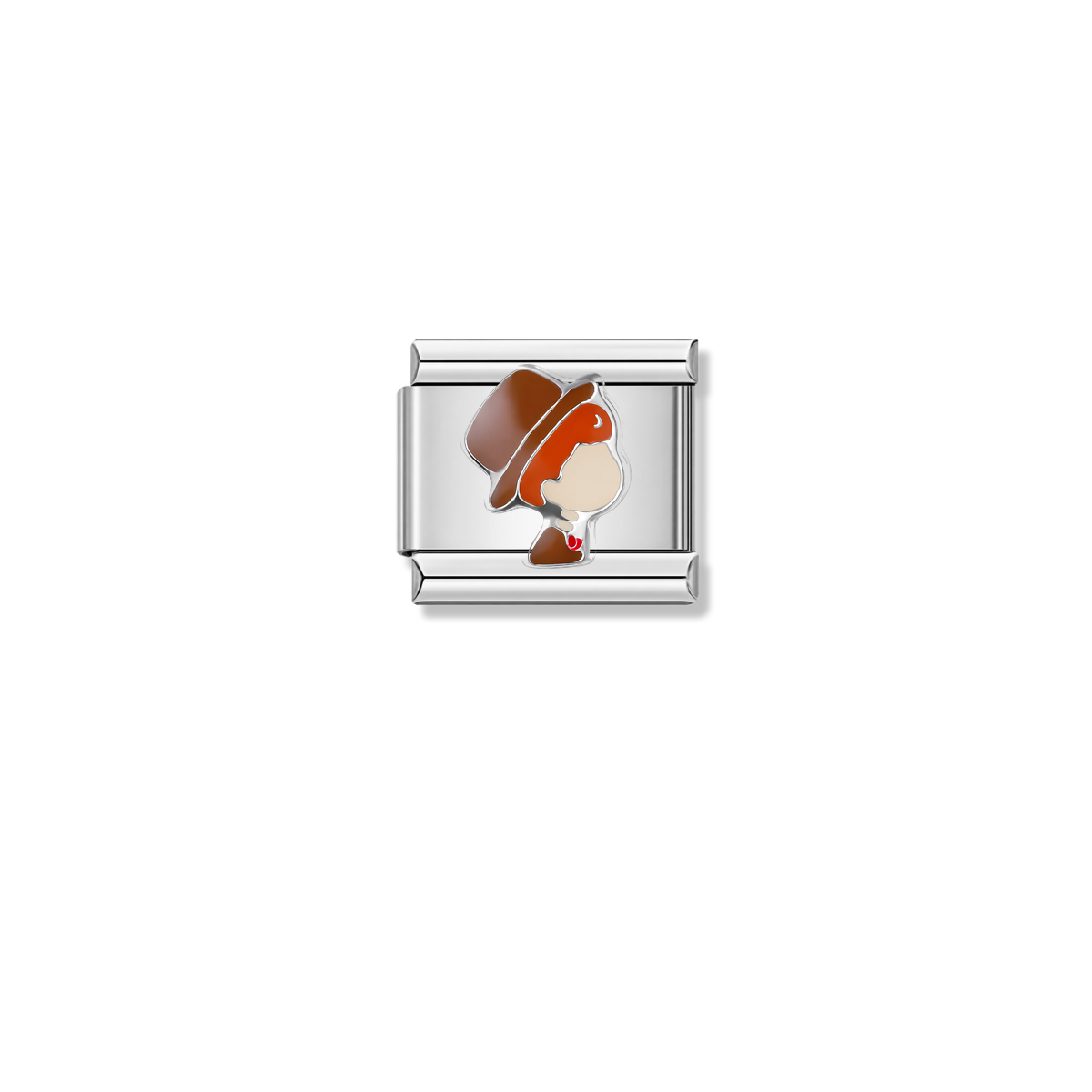 Groom's Kiss – silver Italian charm by Italycharm