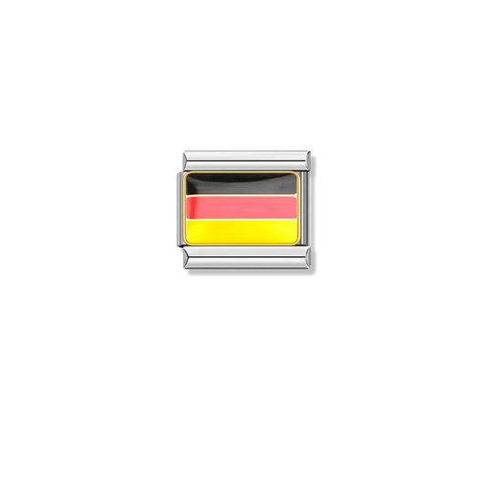 Germany Flag – silver Italian charm by Italycharm