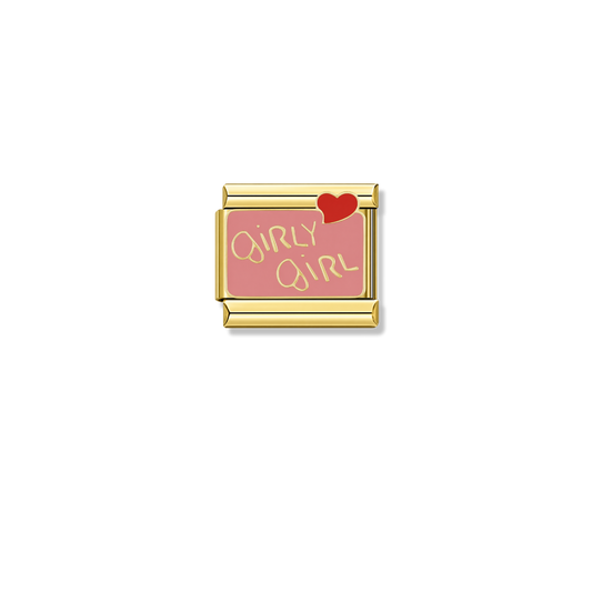 Girly Girl – gold Italian charm by Italycharm