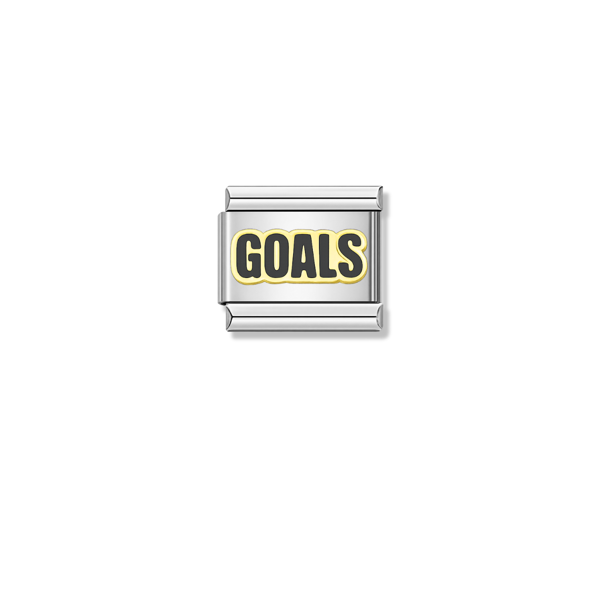 Goals – silver Italian charm by Italycharm
