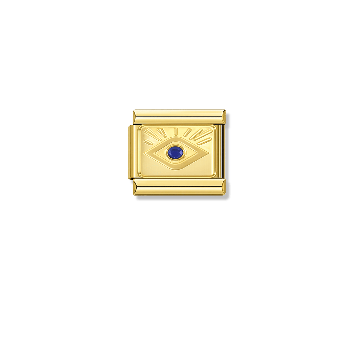 Golden Blue Eye – gold Italian charm by Italycharm