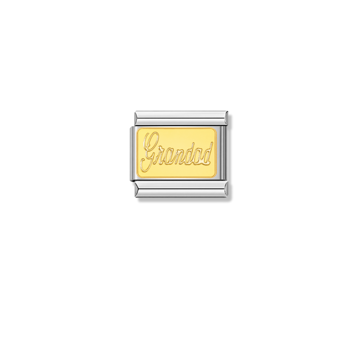 Golden Grandad – silver Italian charm by Italycharm