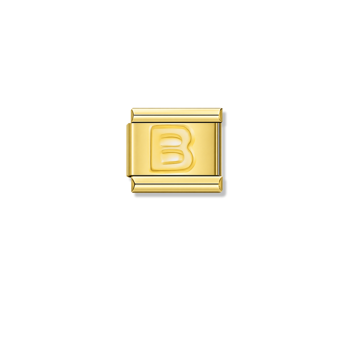 Golden Letter B – gold Italian charm by Italycharm