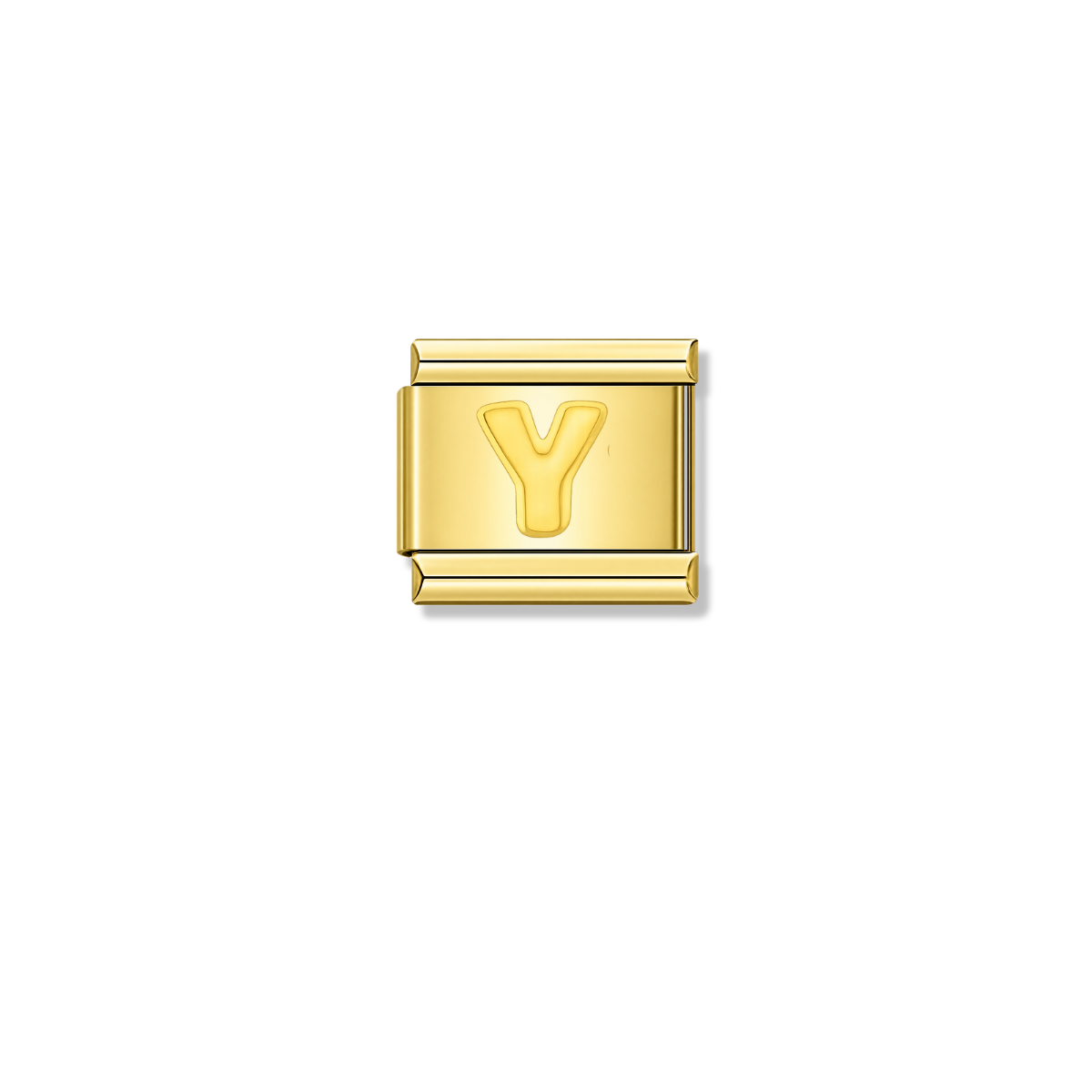Golden Letter Y – gold Italian charm by Italycharm