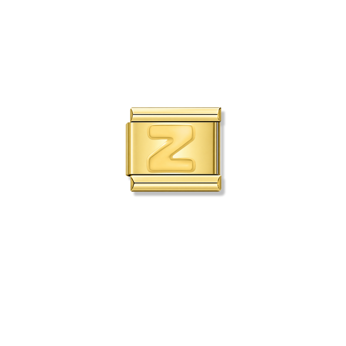 Golden Letter Z – gold Italian charm by Italycharm