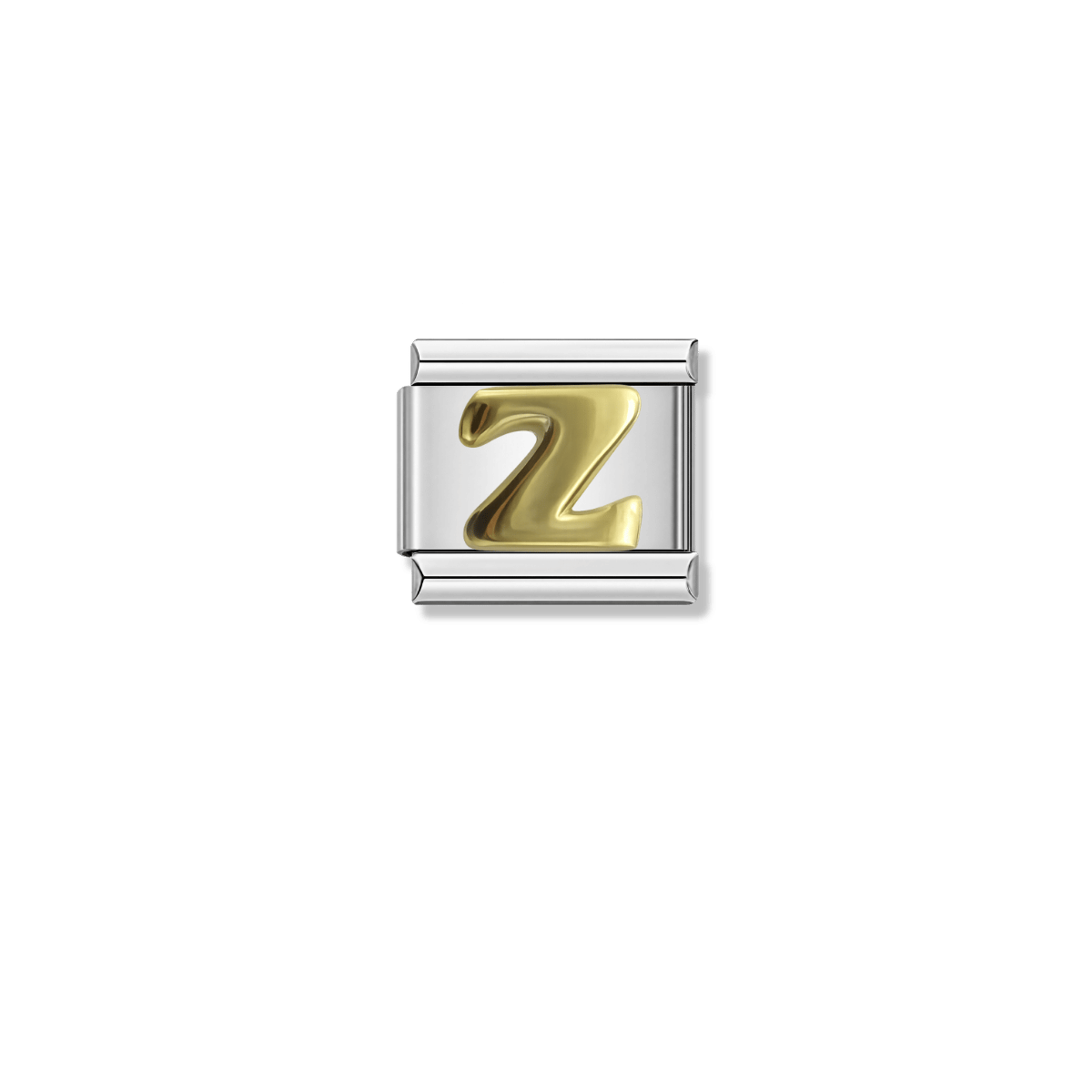 Golden Letter Z – silver Italian charm by Italycharm