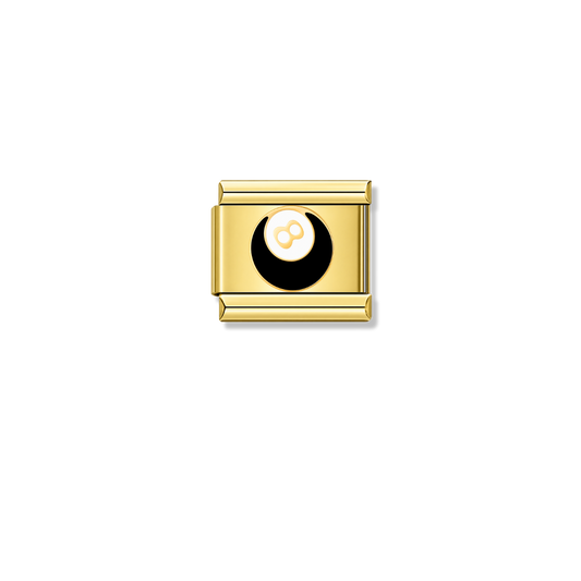 Golden Magic 8 Ball - Gold Charm