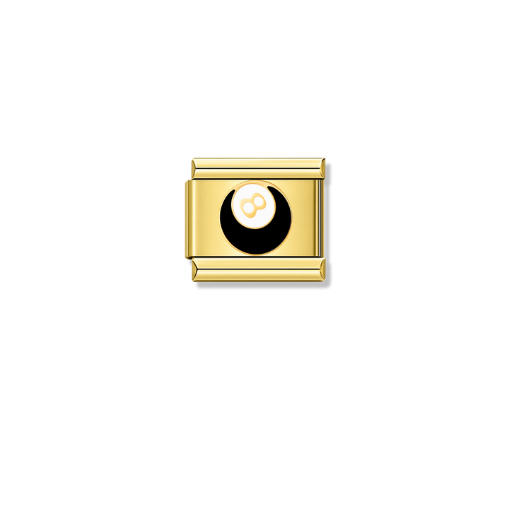 Golden Magic 8 Ball - Gold Charm