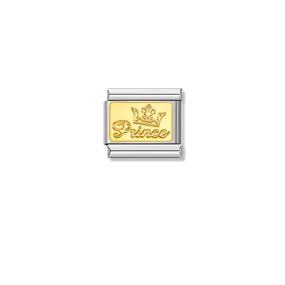 Golden Prince – silver Italian charm by Italycharm