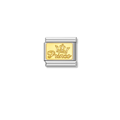 Golden Prince – silver Italian charm by Italycharm