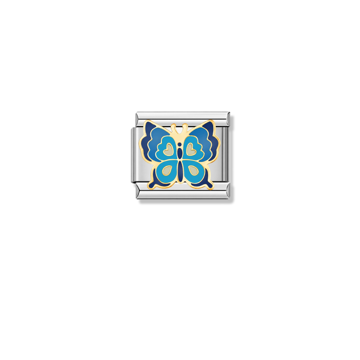 Gorgeous Blue Butterfly - Silver Charm