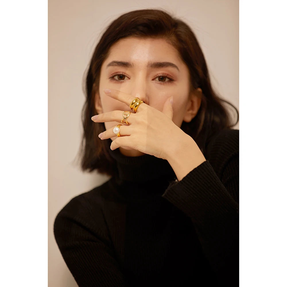 Lustre Pearl Dome Ring