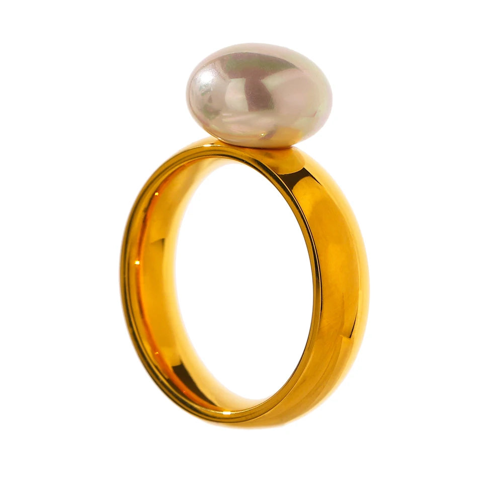 Lustre Pearl Dome Ring