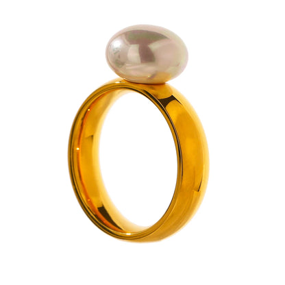 Lustre Pearl Dome Ring