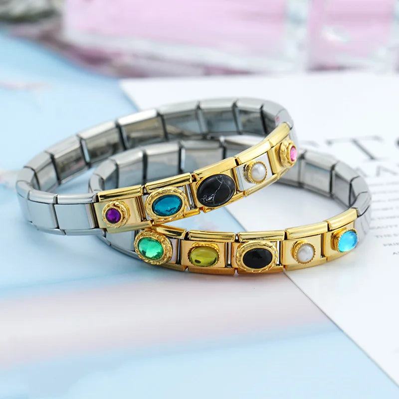 Royal Onyx Resin Charm - Silver & Gold Charm