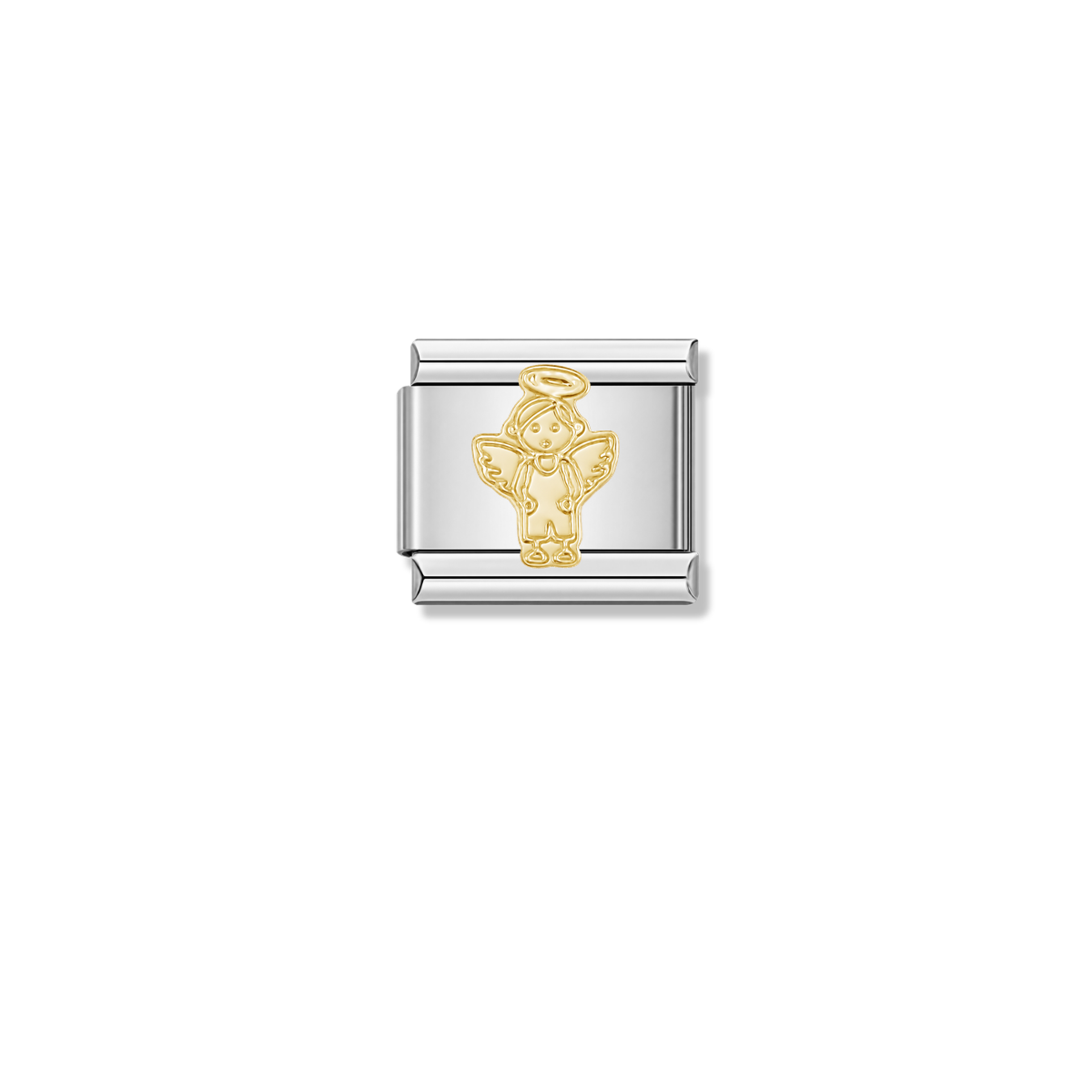 Halo Angel – silver Italian charm by Italycharm