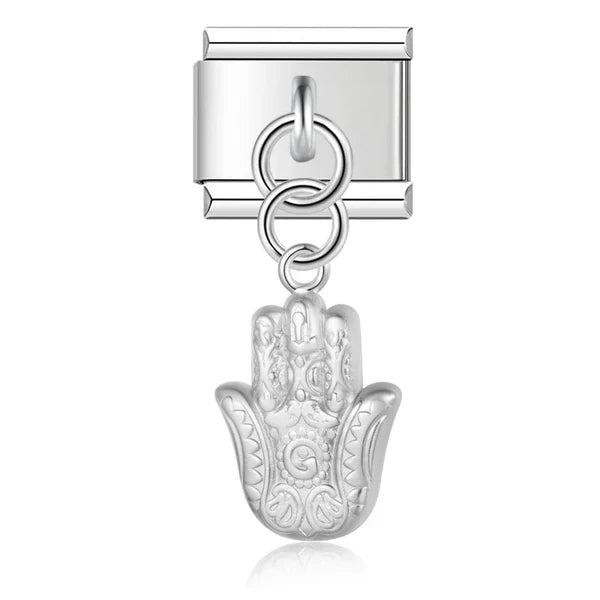 Hamsa Hand – Silver Italian Pendant Charm