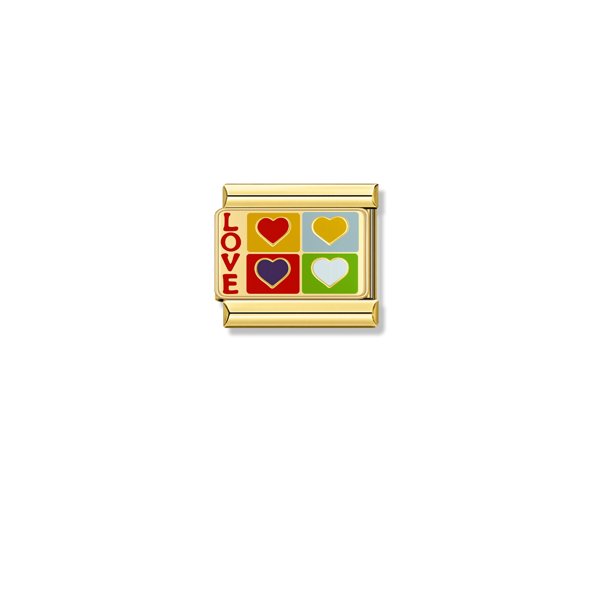 Harmony of Hearts – gold Italian charm by Italycharm