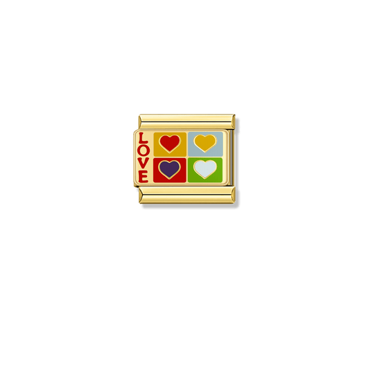Harmony of Hearts – gold Italian charm by Italycharm