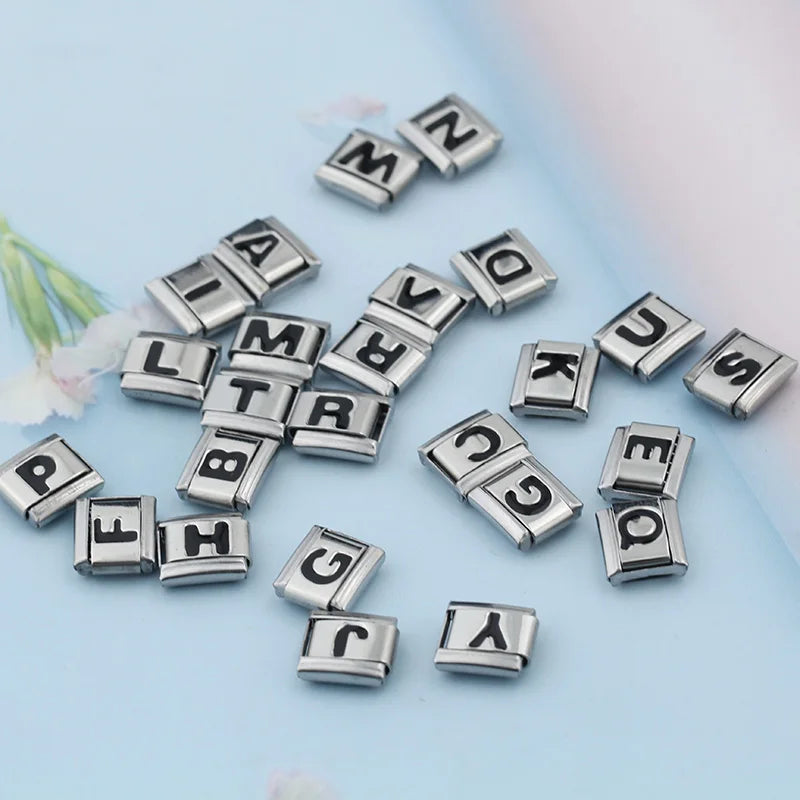 Black Letter Y - Silver Charm - Charmris