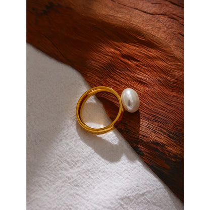 Lustre Pearl Dome Ring