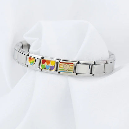 Rainbow Flag - Silver Charm - Charmris