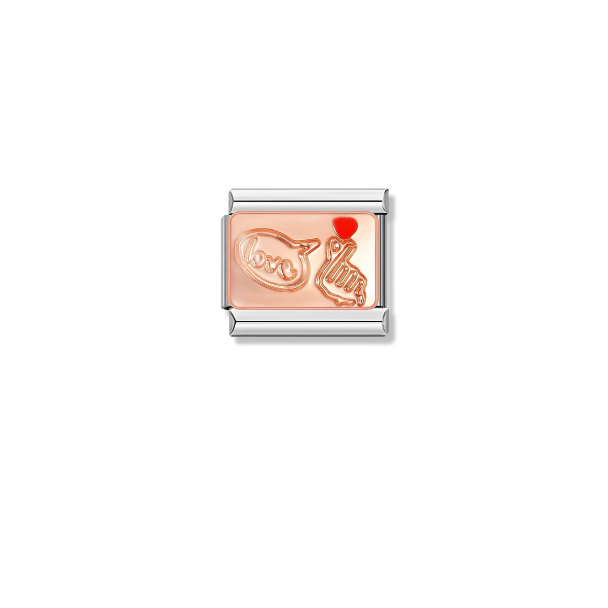 Heart in Hands – silver Italian charm by Italycharm