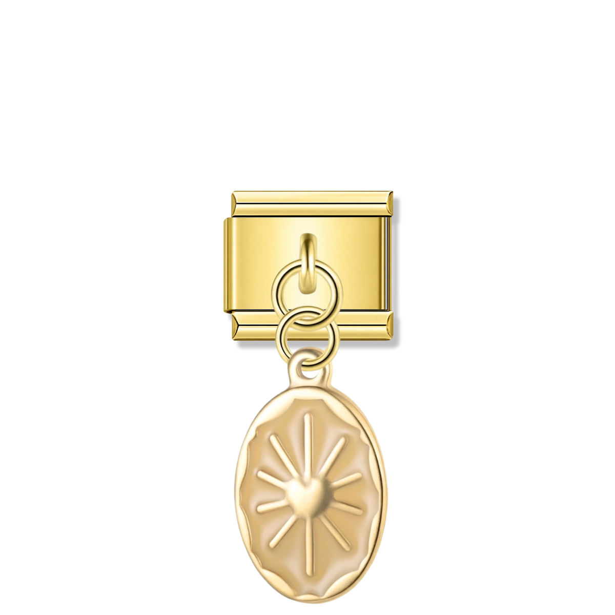 Heart of Aura – gold Italian pendant charm by Italycharm