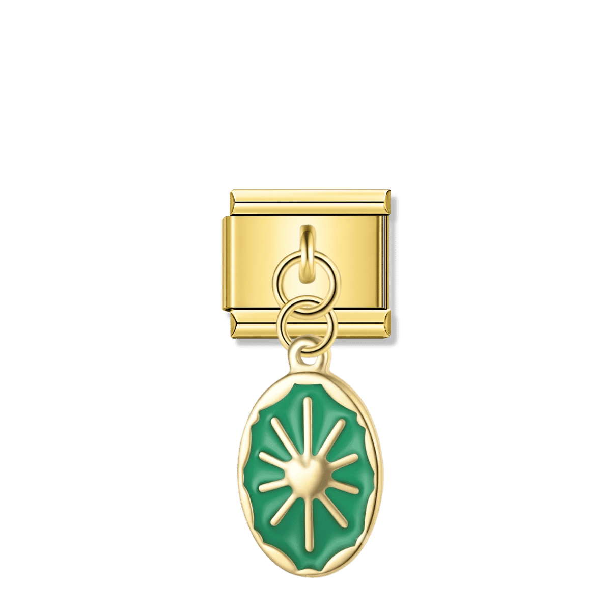 Heart of Gaia – gold Italian pendant charm by Italycharm