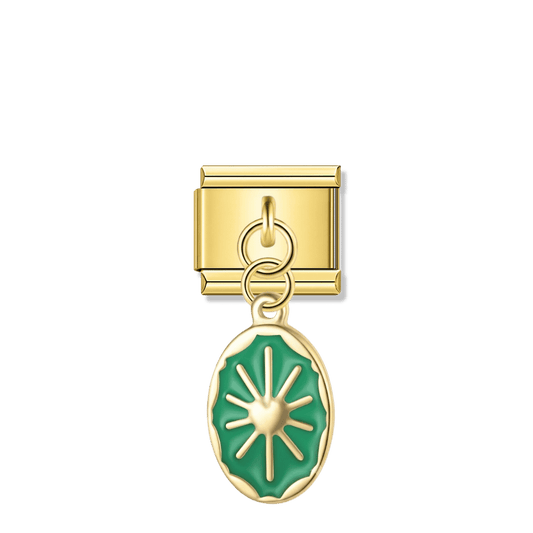Heart of Gaia – gold Italian pendant charm by Italycharm