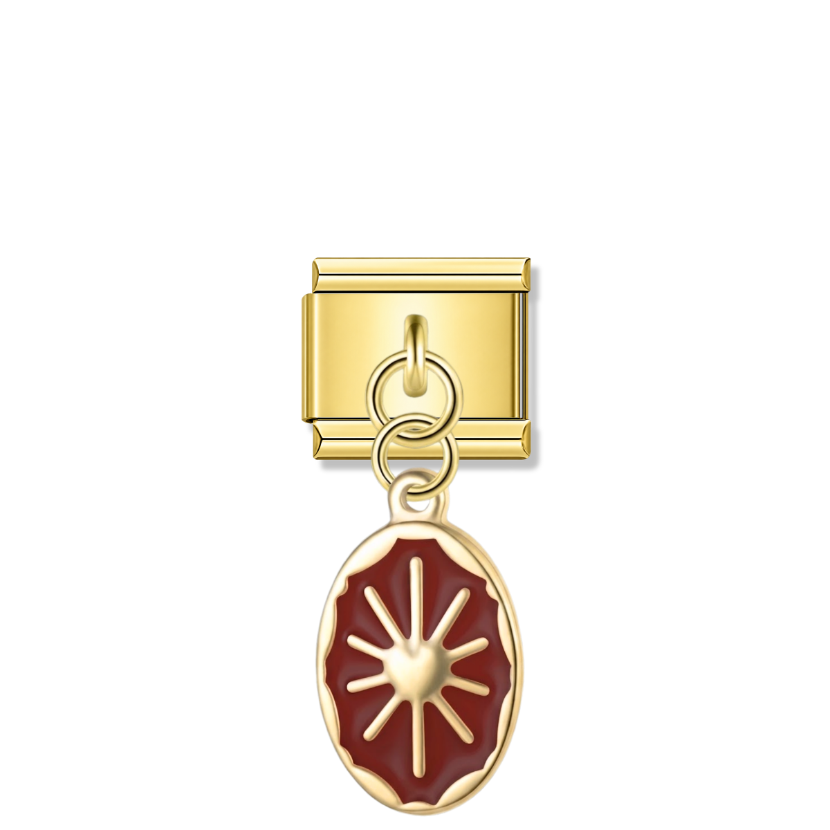 Heart of Hestia – gold Italian pendant charm by Italycharm